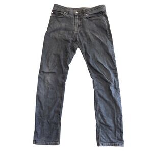Prana Bridger Slim Fit Jeans Mens 32x32 Gray Organic Cotton Blend Stretch Denim